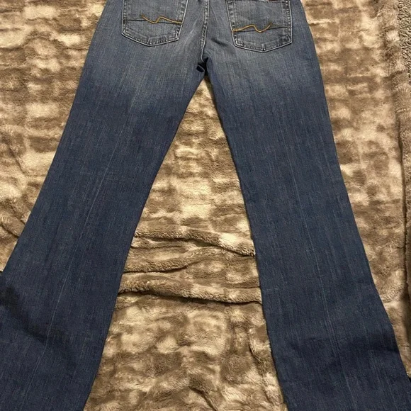 7 For All Mankind Jeans Bootcut Blue Womens Size 30 - Picture 4 of 4